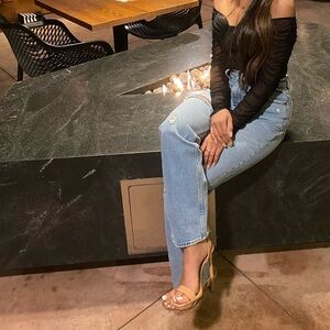 Abercrombie & Fitch High Rise Blue Jeans